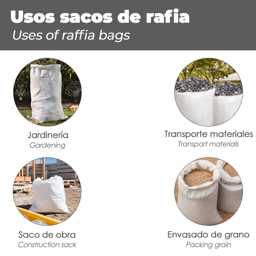 Saco Obra Rafia 60x100 Cm al por Mayor | Almacén de Ferretería