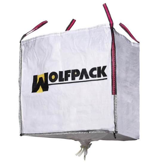 Saco Obra Big Bag Rafia 90x90x90cm, con Válvula,  Carga máxima seg, 1,000Kg, al por Mayor | Almacén de Ferretería