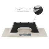 Llana / Talocha Con Mango de Plastico ABS Borde Flexible, Especial Lechadas, Base 30,50 x 14 cm, Mango Ligero y Ergonomico al po