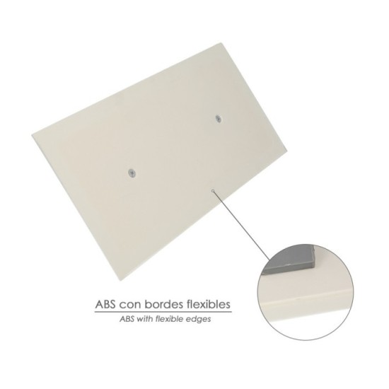 Llana / Talocha Con Mango de Plastico ABS Borde Flexible, Especial Lechadas, Base 30,50 x 14 cm, Mango Ligero y Ergonomico al po