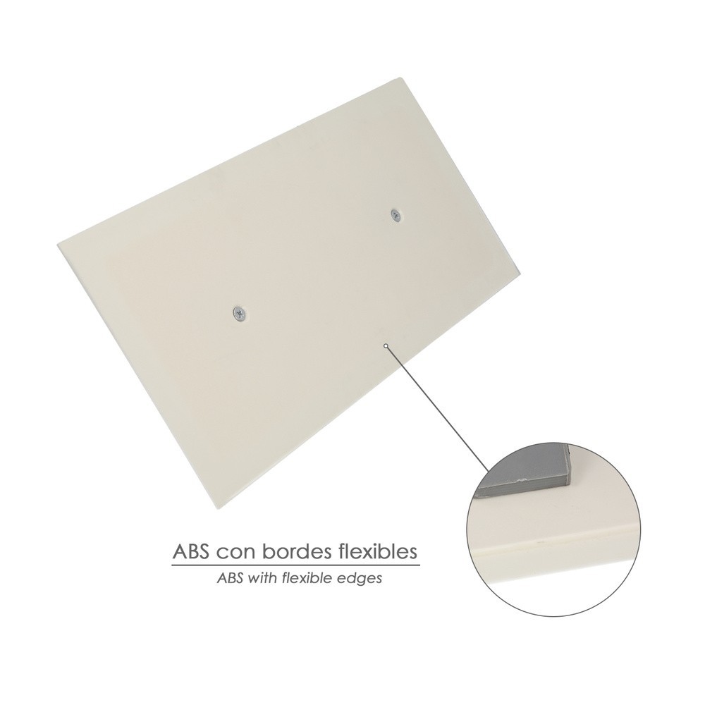 Llana / Talocha Con Mango de Plastico ABS Borde Flexible, Especial Lechadas, Base 30,50 x 14 cm, Mango Ligero y Ergonomico al po