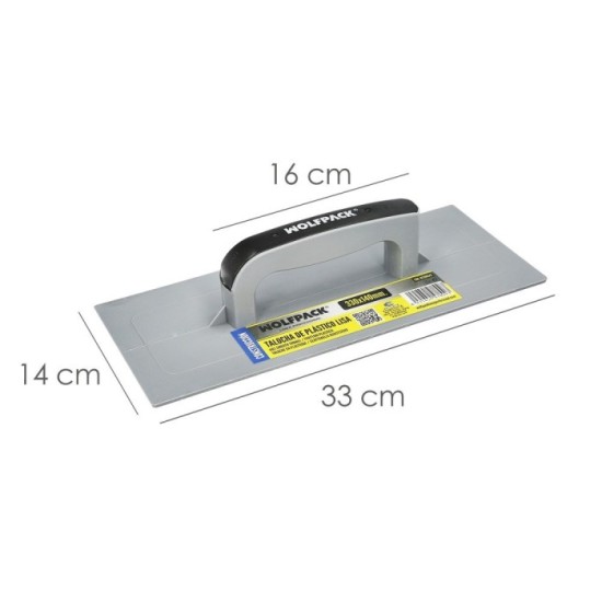 Talocha Plastico Lisa 33 x 14 cm, Gris, al por Mayor | Almacén de Ferretería