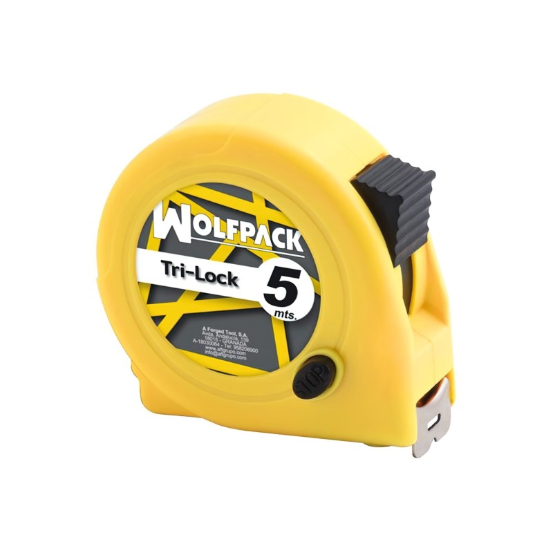 Flexometro Magnético Amarillo Con Freno  5 Metros / 19 mm,
