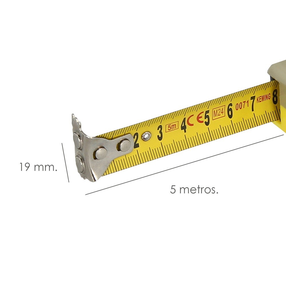 Flexometro Magnético Amarillo Con Freno  5 Metros / 19 mm, al por Mayor | Almacén de Ferretería