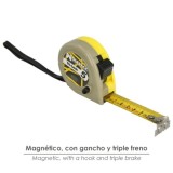 Flexometro Magnético Amarillo Con Freno  5 Metros / 19 mm, al por Mayor | Almacén de Ferretería