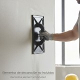 Talocha Plastico 34 x 23 cm, Mango Redondo Negro Con Alveolos al por Mayor | Almacén de Ferretería