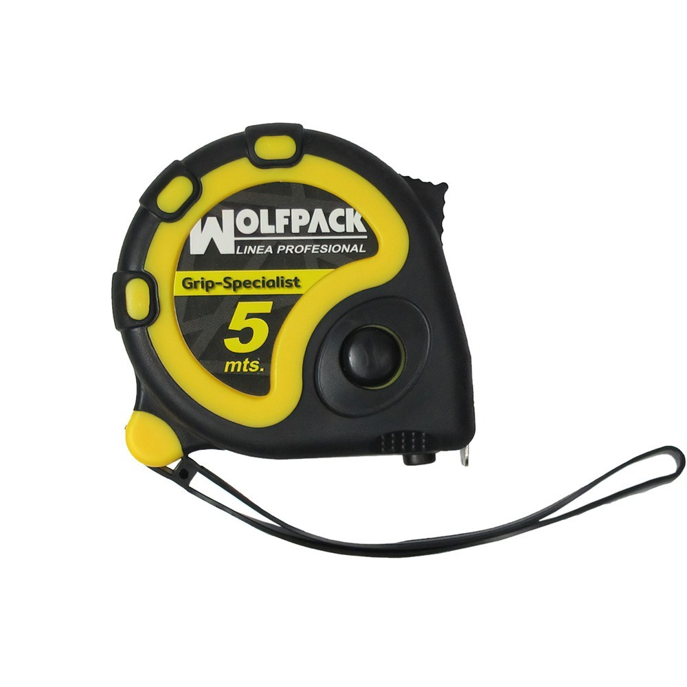 Flexometro 5 Metros Con Freno Wolfpack Grip Special al por Mayor | Almacén de Ferretería