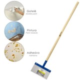 Rascador / Rasqueta Para Techos, Suelos, Paredes 300x150 mm, Con Mango Madera 1200 mm, Fabricado en Acero al por Mayor | Almacén