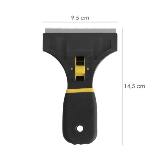 Rascavidrios Profesional Retractil Mango Soft Touch Hoja 90 mm, al por Mayor | Almacén de Ferretería