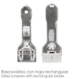 Rascavidrios Plastico Amarillo Hoja 43 mm, Rasqueta Vitroceramica, Rascador Vidrio, Rascador Vitroceramica, al por Mayor | Almac