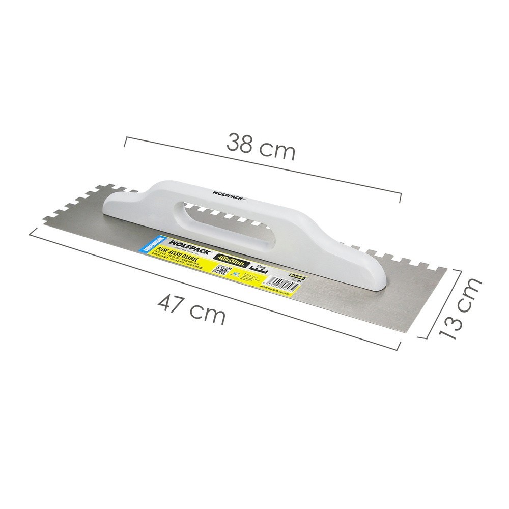 Peine Acero Grande 480x130 mm, Dientes 10 mm, al por Mayor | Almacén de Ferretería