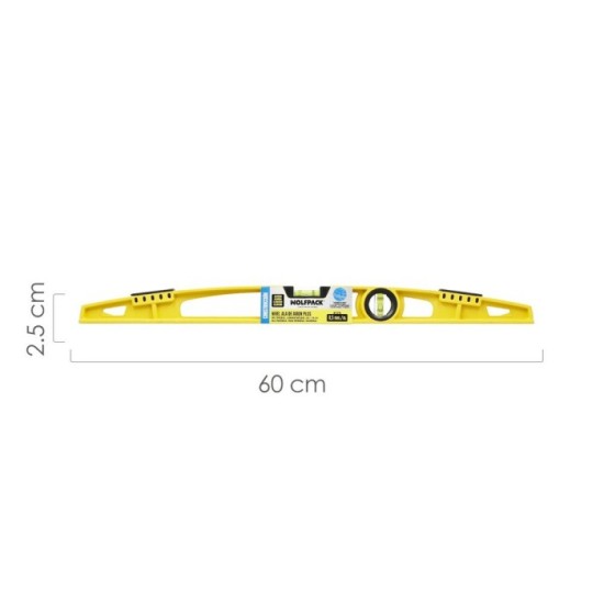 Nivel Ala De Avion Magnetico Plus 60 cm, al por Mayor | Almacén de Ferretería