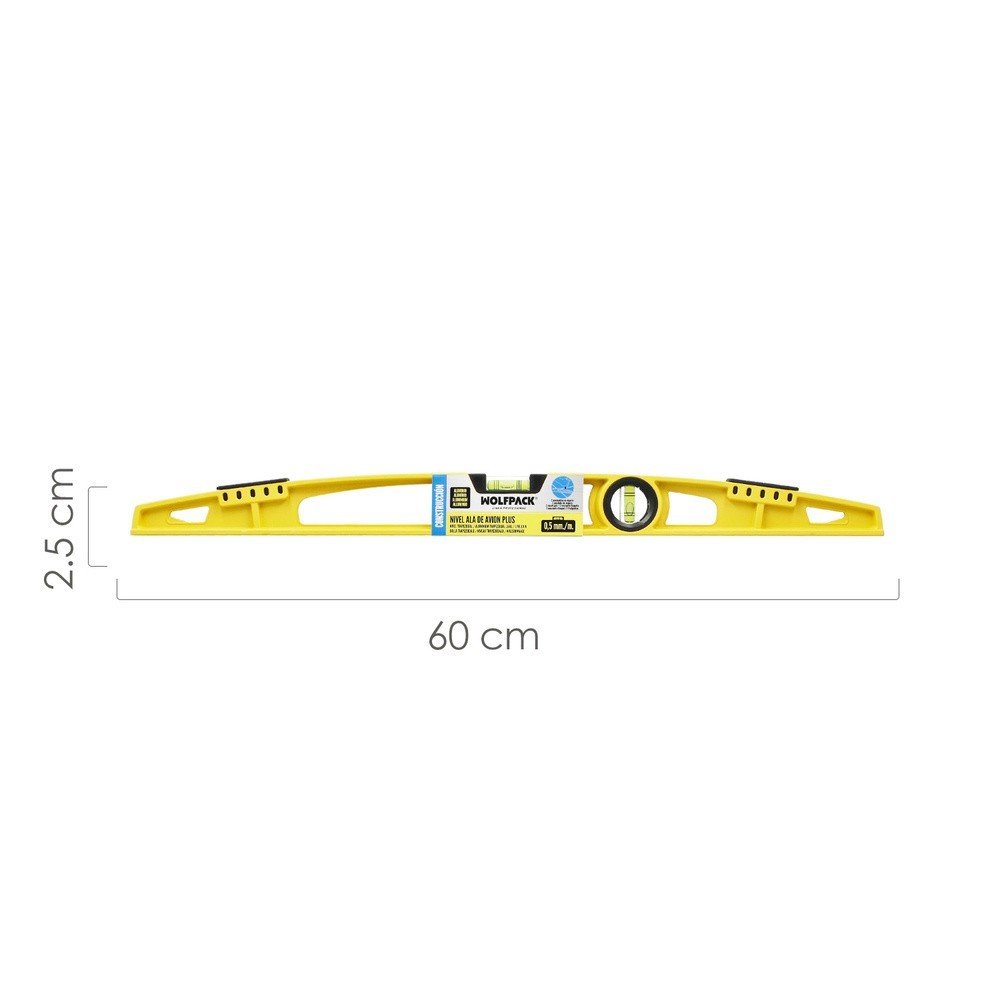 Nivel Ala De Avion Magnetico Plus 60 cm, al por Mayor | Almacén de Ferretería