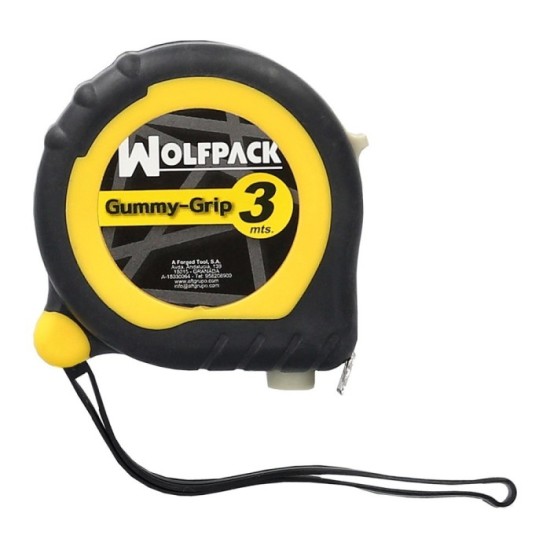 Flexometro Gummy Grip Con Doble Freno Longitud 3 Metros Ancho 16 mm, Magnetico,Metro Medición, Metro Magnetico, Hogar, Bricolaje