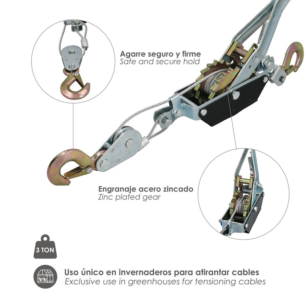Tensores Cable Para Invernadero    3 Toneladas al por Mayor | Almacén de Ferretería