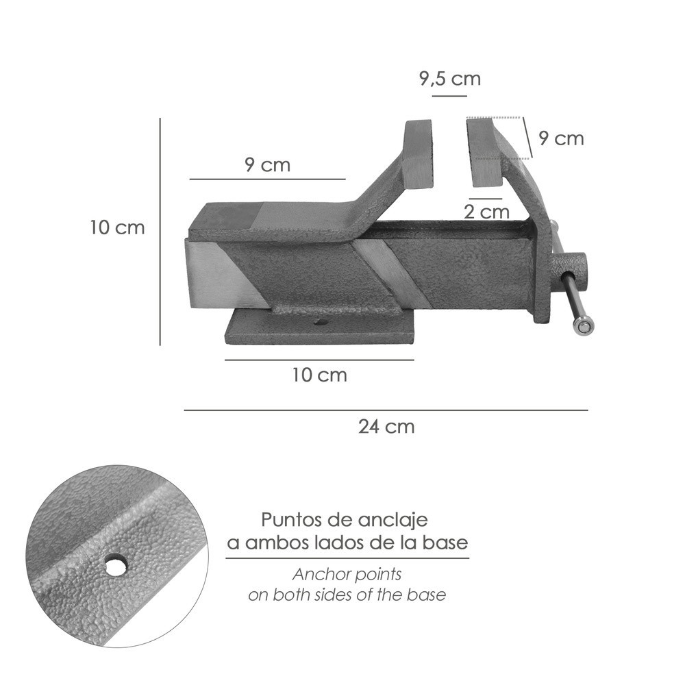 Tornillo Banco Acero 80 mm, Banco De Mesa, Tornillo Sujeción, Abrazadera De Banco al por Mayor | Almacén de Ferretería