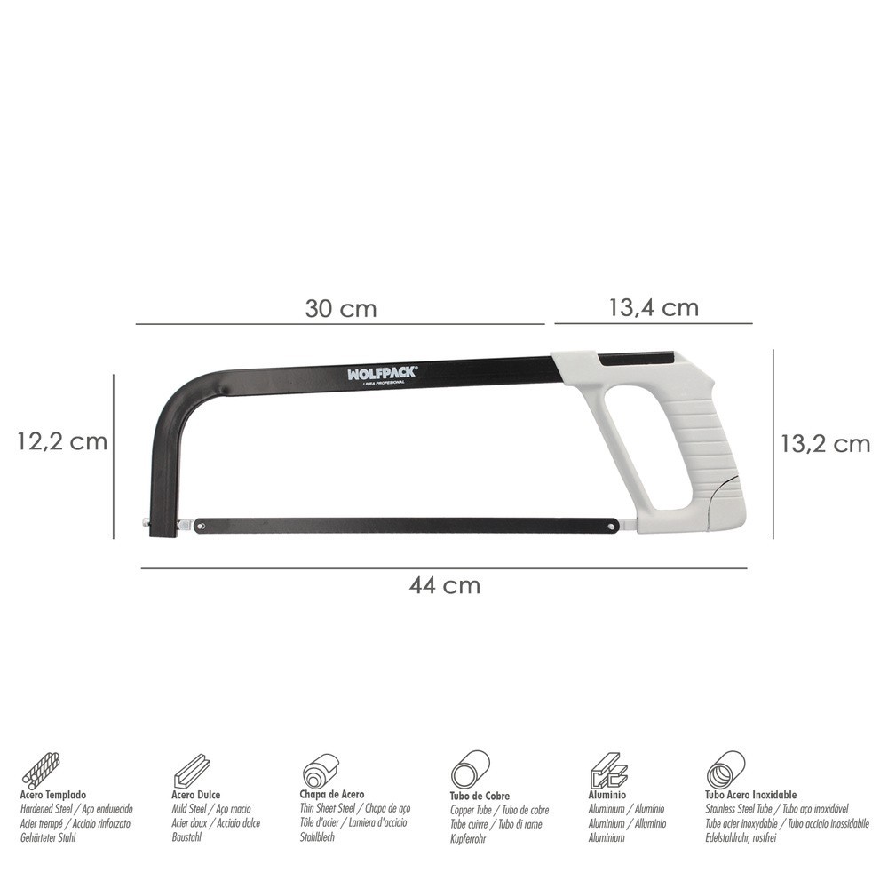 Arco Sierra Acero Con Empuñadura de Aluminio Angulo Corte Ajustable, Corta Acero, Aluminio, Madera, Plastico, Cobre al por Mayor