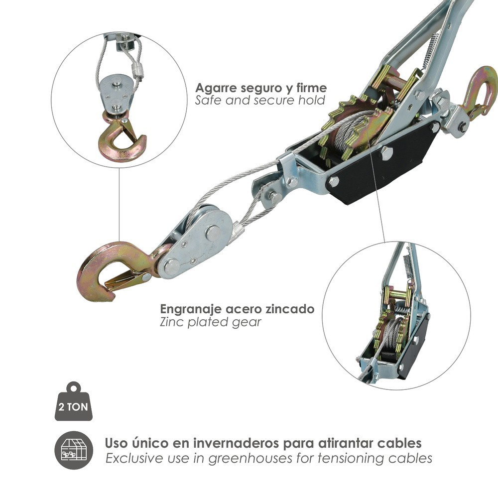 Tensores Cable Para Invernadero    2  Toneladas al por Mayor | Almacén de Ferretería