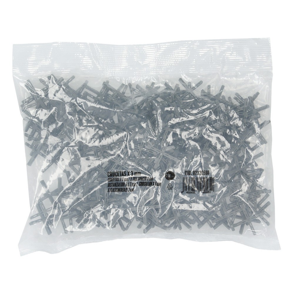 Crucetas Wolfpack Cruz 3 mm (Bolsa 250 Piezas) al por Mayor | Almacén de Ferretería
