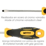 Juego Destornilladores Acero Cromo Vanadio 7 Piezas Con Mango Bimaterial al por Mayor | Almacén de Ferretería