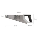 Serrucho Carpintero Bimaterial 350 mm, / 14" Acero SK5 Triple Afilado Sierra Carpintero, Serrucho Carpinteria, Sierra Costilla a
