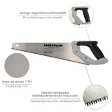 Serrucho Carpintero Bimaterial 350 mm, / 14" Acero SK5 Triple Afilado Sierra Carpintero, Serrucho Carpinteria, Sierra Costilla a