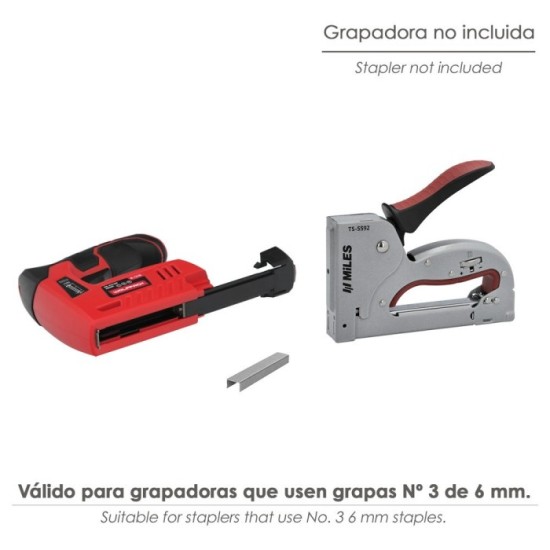Grapas para grapadora Nº 3, Tamaño 6 mm, (Paquete 1,000 unidades) Grapas Nº 3 Para Grapadora Manual / Electrica al por Mayor | A