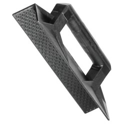 Talocha plástico para esquina mango redondo 36 cm, negra