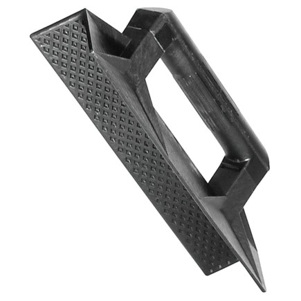 Talocha plástico para esquina mango redondo 36 cm, negra