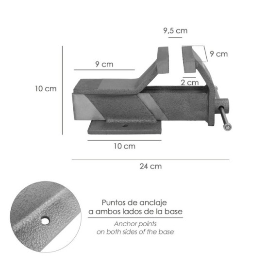 Tornillo Banco Acero 80 mm, Banco De Mesa, Tornillo Sujeción, Abrazadera De Banco al por Mayor | Almacén de Ferretería