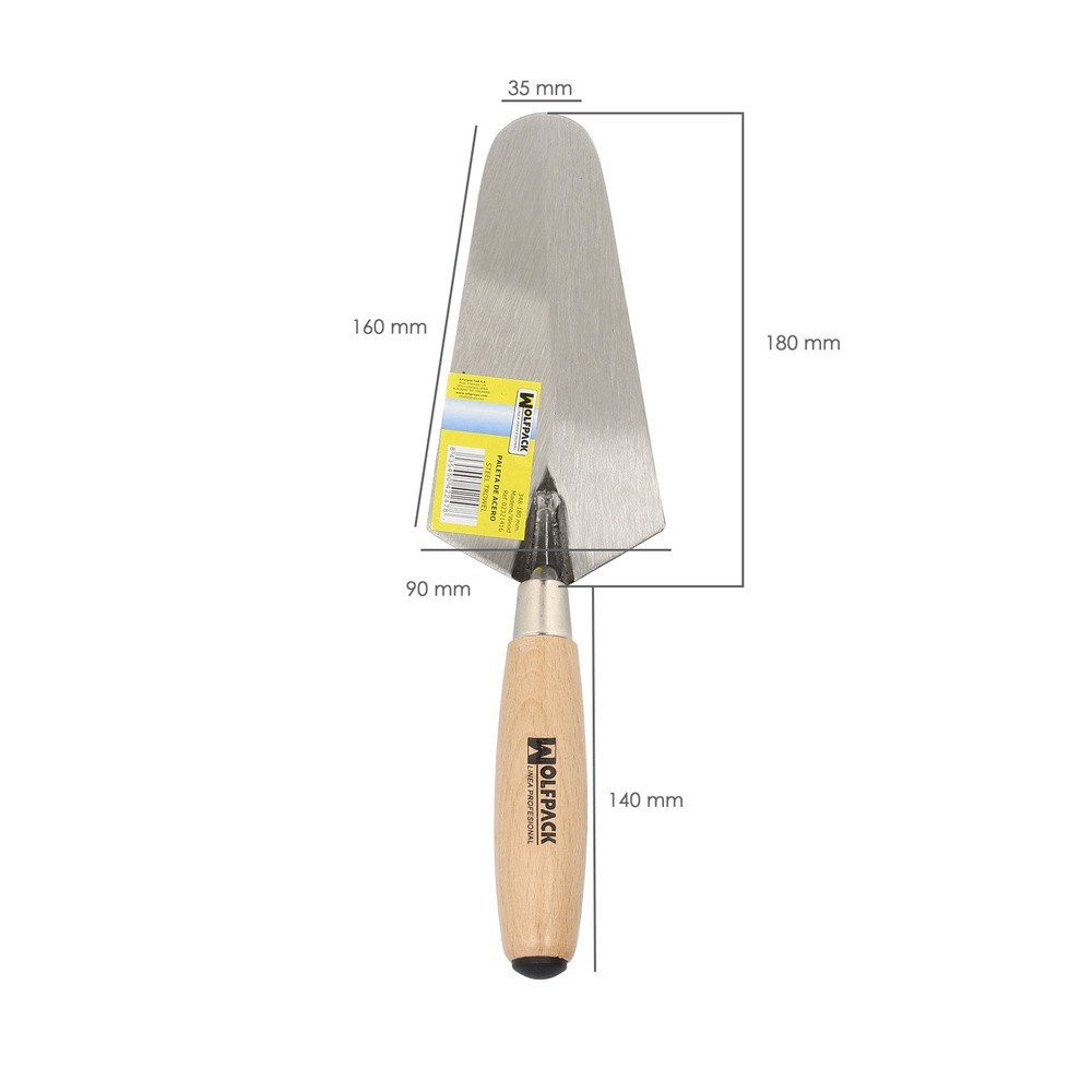 Paleta Wolfpack Mango Madera 348 / 180 mm, al por Mayor | Almacén de Ferretería