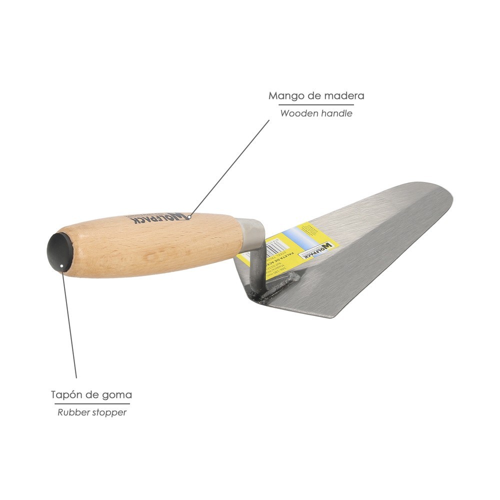 Paleta Wolfpack Mango Madera 348 / 180 mm, al por Mayor | Almacén de Ferretería