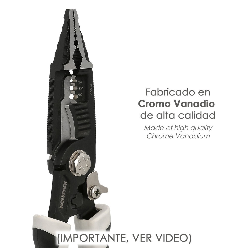 Alicates Multifuncion Especial Cables, Multiherramienta Electricista, Pelacables, Cortacables, Alicates Terminales, Alicates, al