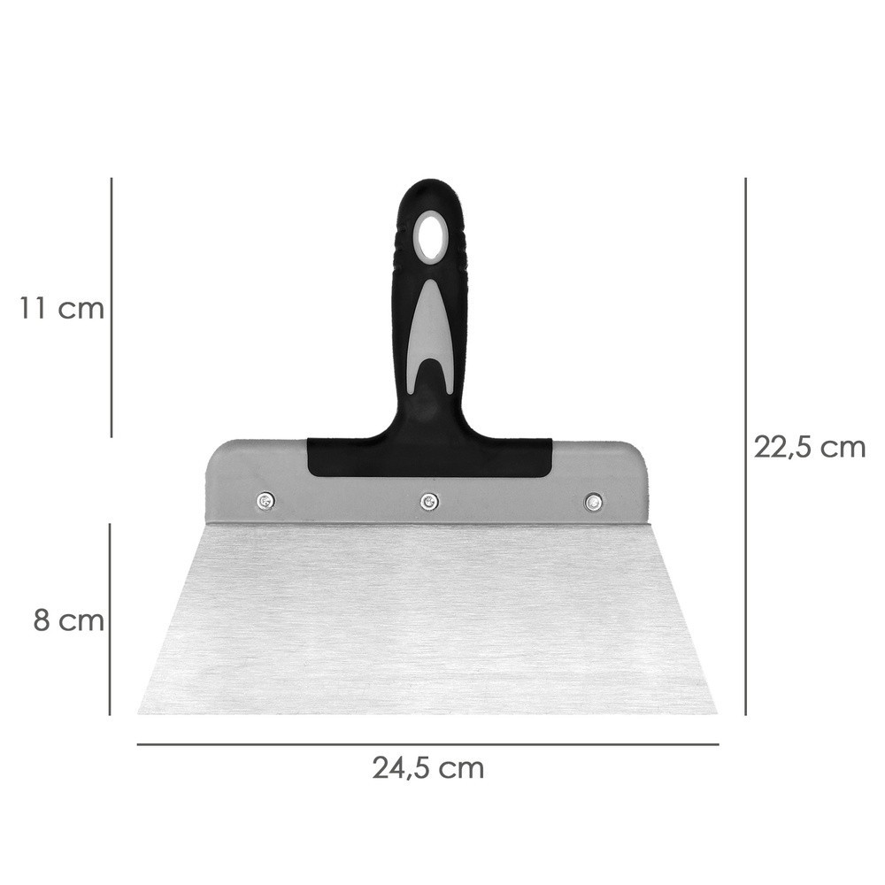 Espatula Acero 250 mm, Mango TPR al por Mayor | Almacén de Ferretería