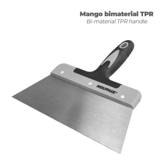 Espatula Acero 250 mm, Mango TPR al por Mayor | Almacén de Ferretería