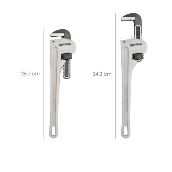Llave Stillson Heavy Duty Aluminio 12" Llave Para Tubos, Llave Plomeria, Llave Para Tuberias, Llave Grifa, al por Mayor | Almacé