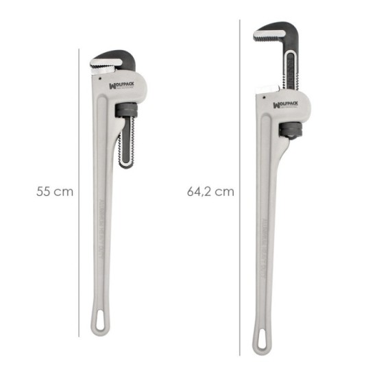 Llave Stillson Heavy Duty Aluminio 24" Llave Para Tubos, Llave Plomeria, Llave Para Tuberias, Llave Grifa, al por Mayor | Almacé