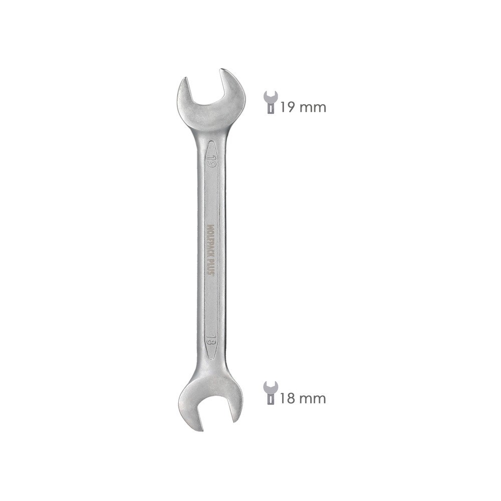 Llave Fija Plus Acero Cromo Vanadio 18x19 DIN 3110, Llaves Fijas Dobles al por Mayor | Almacén de Ferretería