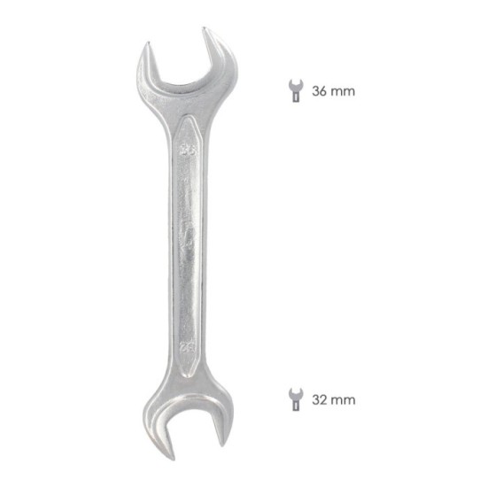 Llave Fija Plus Acero Cromo Vanadio 32x36 DIN 3110, Llaves Fijas Dobles al por Mayor | Almacén de Ferretería