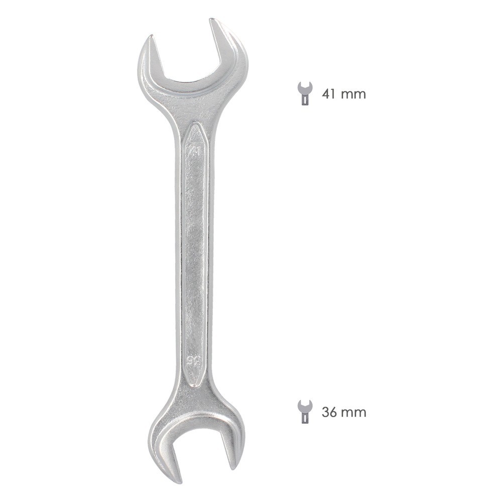 Llave Fija Plus Acero Cromo Vanadio 36x41 DIN 3110, Llaves Fijas Dobles al por Mayor | Almacén de Ferretería