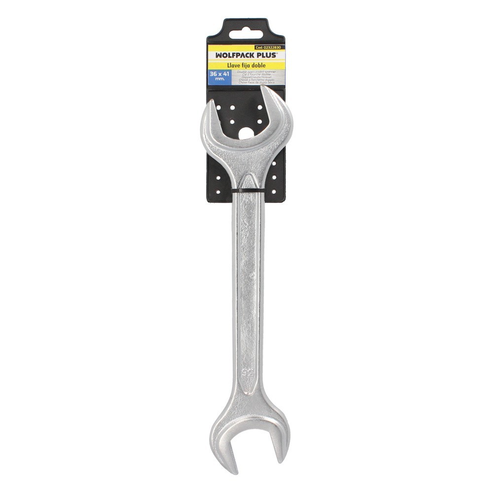 Llave Fija Plus Acero Cromo Vanadio 36x41 DIN 3110, Llaves Fijas Dobles al por Mayor | Almacén de Ferretería