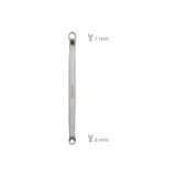 Llave Estrella Acodada Plus Acero Cromo Vanadio 6x7 DIN 838, Llave Doble Boca Acodada, Llave Fija Estrella Acodada al por Mayor 