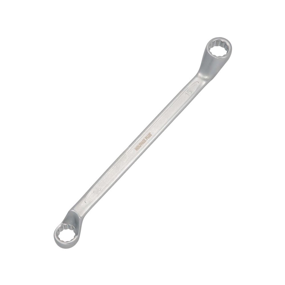 Llave Estrella Acodada Plus Acero Cromo Vanadio 14x15 DIN 838, Llave Doble Boca Acodada, Llave Fija Estrella Acodada al por Mayo