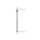 Llave Estrella Acodada Plus Acero Cromo Vanadio 14x15 DIN 838, Llave Doble Boca Acodada, Llave Fija Estrella Acodada al por Mayo
