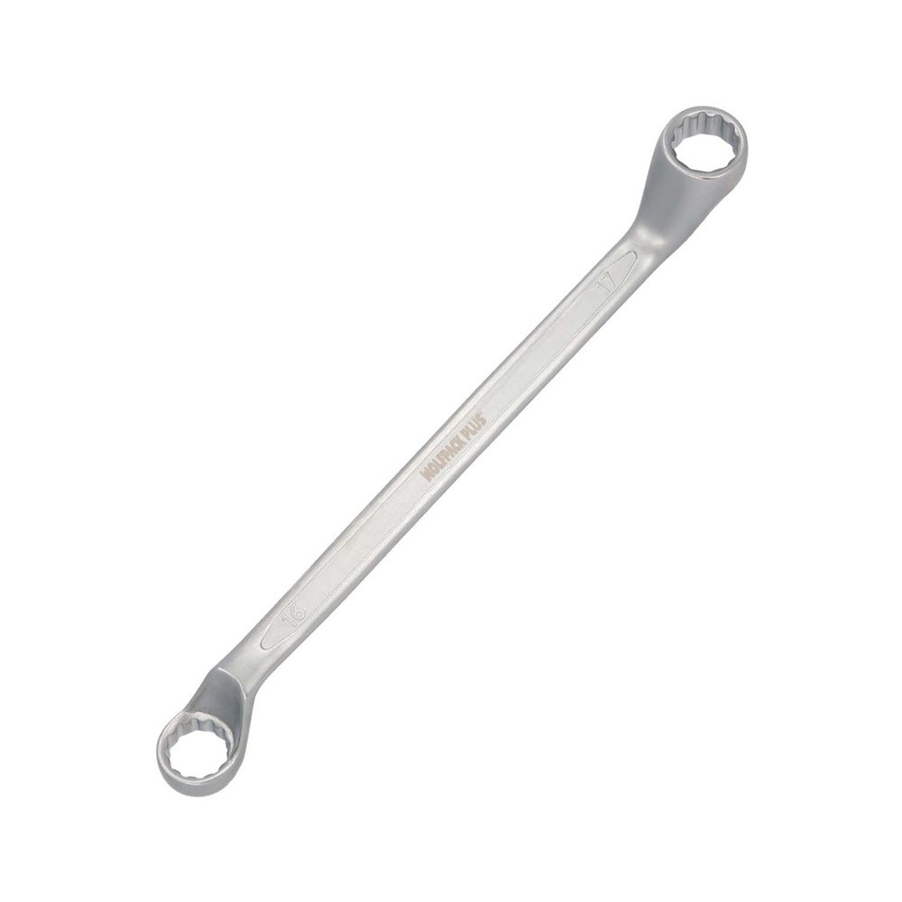 Llave Estrella Acodada Plus Acero Cromo Vanadio 16x17 DIN 838, Llave Doble Boca Acodada, Llave Fija Estrella Acodada al por Mayo