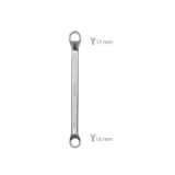Llave Estrella Acodada Plus Acero Cromo Vanadio 16x17 DIN 838, Llave Doble Boca Acodada, Llave Fija Estrella Acodada al por Mayo