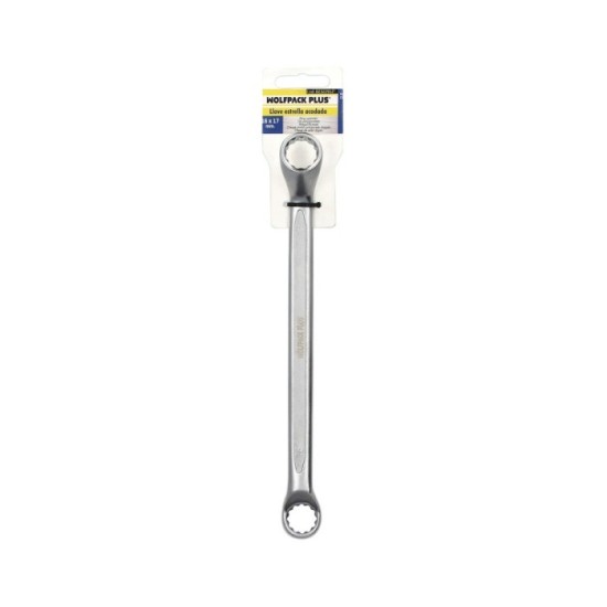 Llave Estrella Acodada Plus Acero Cromo Vanadio 16x17 DIN 838, Llave Doble Boca Acodada, Llave Fija Estrella Acodada al por Mayo