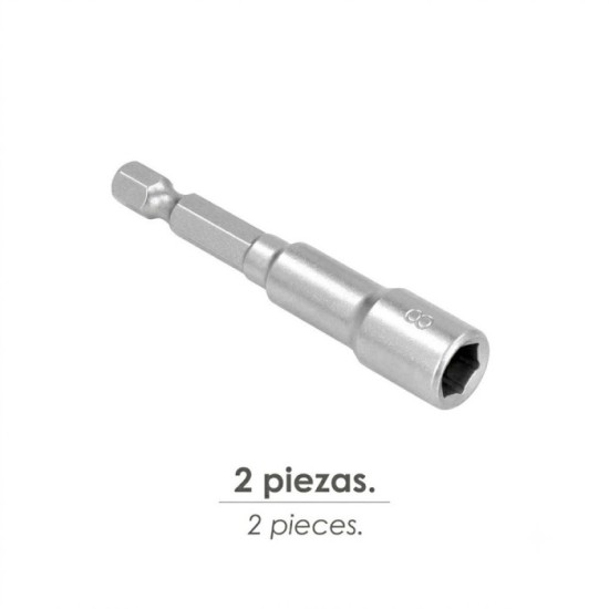 Llave Vaso Magnetica 8 mm, (2 Piezas) al por Mayor | Almacén de Ferretería