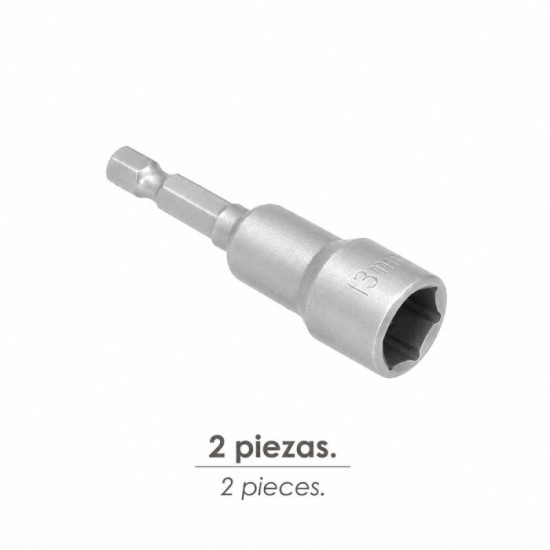 Llave Vaso Magnetica 13 mm, (2 Piezas) al por Mayor | Almacén de Ferretería
