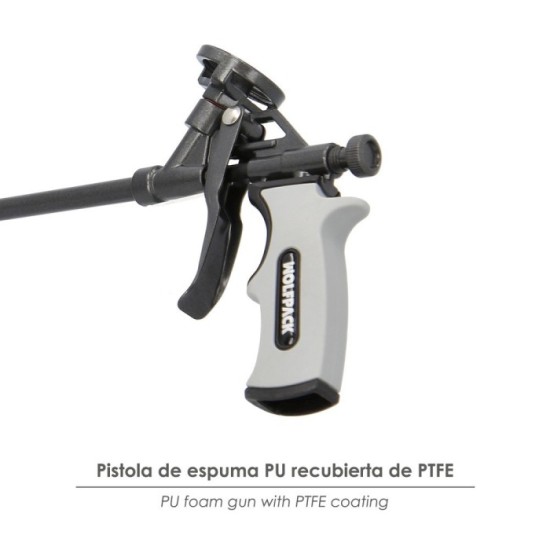 Pistola Para Espuma Poliuretano Recubriemiento Integro PTFE  (Interior y Exterior) Pistola Calafatear, Rellenar, Sellar al por M